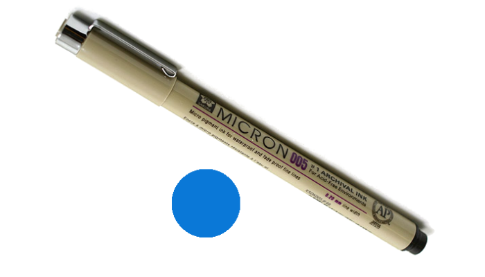 Bible Study Tools - Individual Micron Writing Pen - Blue Bible Study Tools - Individual Micron Writing Pen - Blue