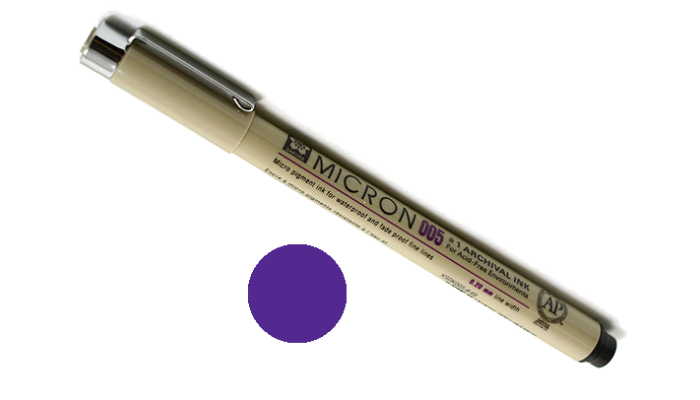 Bible Study Tools - Individual Micron Writing Pen - Purple