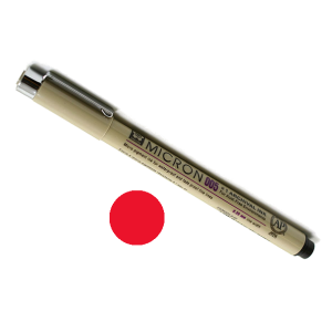 Bible Study Tools - Individual Micron Writing Pen - Red