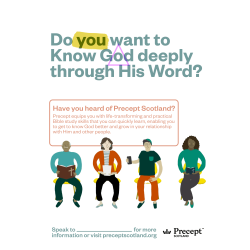 Spread the Word about Precept in Your Church – Free Poster Download